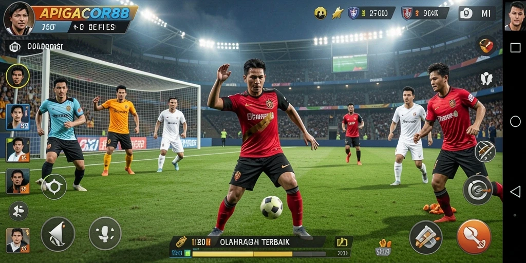 Tampilan menarik dari gameplay APIGACOR88 dengan aksi olahraga yang mendebarkan.