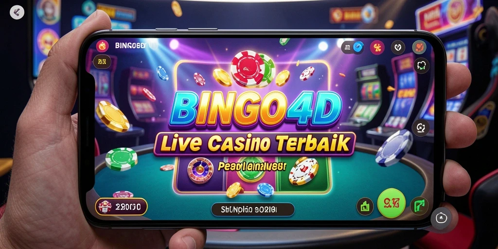 Tampilan menarik saat bermain Live Casino BINGO4D dengan dealer profesional.