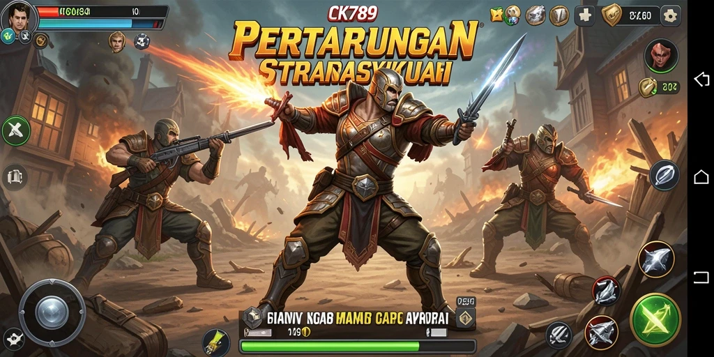 Tangkapan layar CK789 menampilkan aksi strategi yang intens dan mendebarkan.