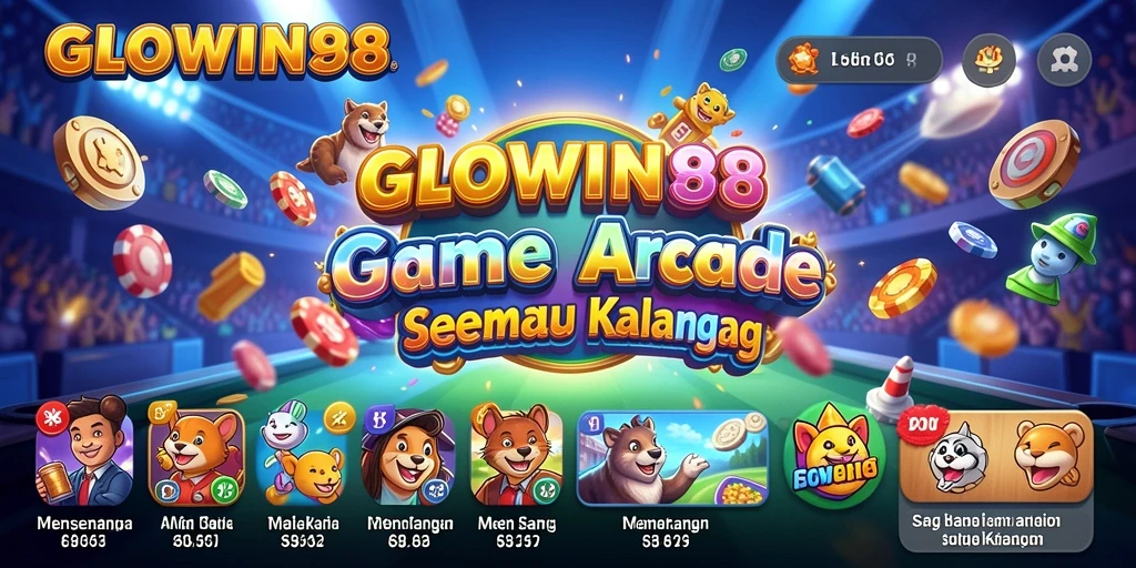 Tampilan permainan GLOWIN88 dengan grafis menawan dan gameplay yang seru.