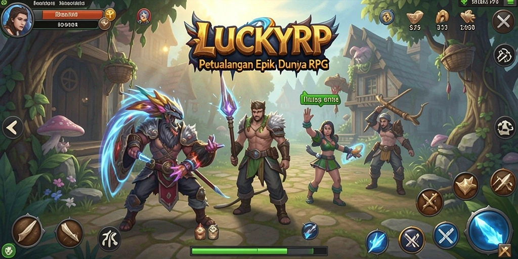 Tampilan gameplay RPG LUCKYRP yang menarik dan mendebarkan.