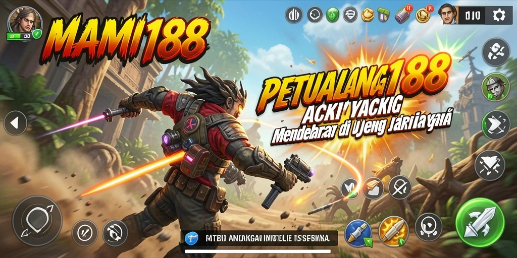 Screenshot MAMI188 menampilkan aksi pertempuran yang mendebarkan dan efek visual yang mengesankan.