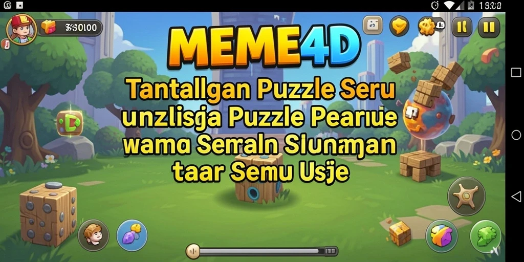 Tampilan gameplay puzzle yang menantang dan mengasyikkan.