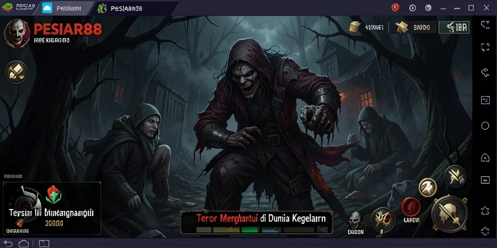 Gameplay mendebarkan PESIAR88 saat menjelajahi kegelapan.