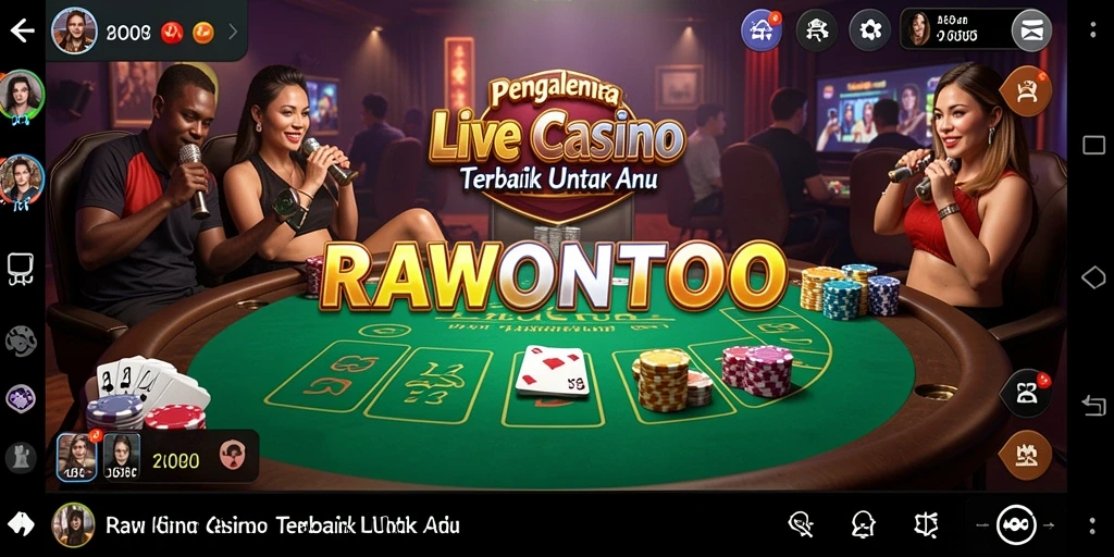 Tampilan gameplay RAWONTOTO yang menarik dengan dealer langsung.