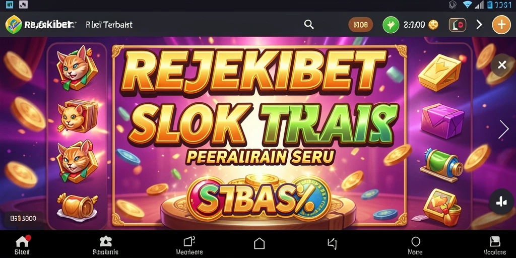 Tangkapan layar gameplay REJEKIBET yang menampilkan keseruan bermain Slot.