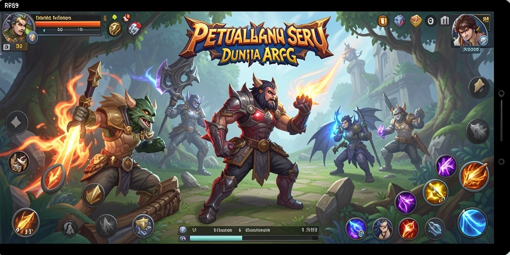 Screenshot gameplay RR89 menampilkan aksi pertempuran seru dalam dunia ARPG.