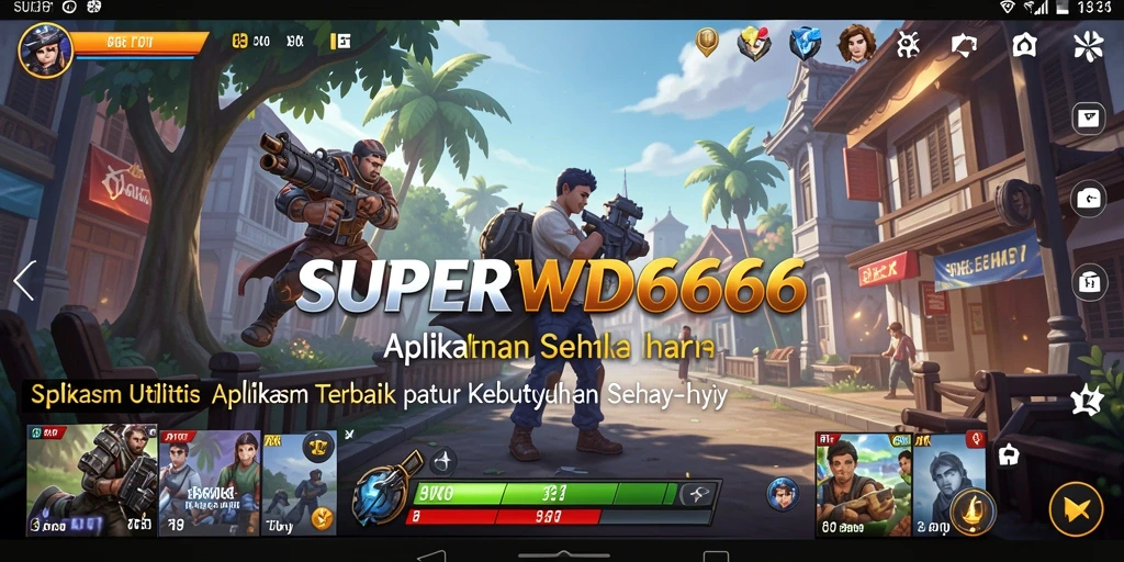 Tampilan utama <strong>SUPERWD666</strong> dengan berbagai fitur utilitas yang menarik.