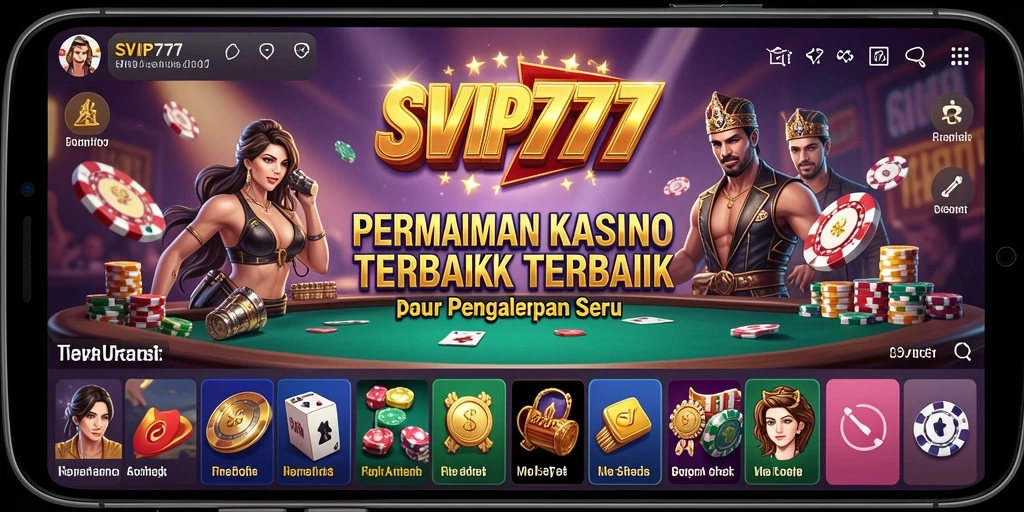 Tampilan menarik dari gameplay Kasino di SVIP777.