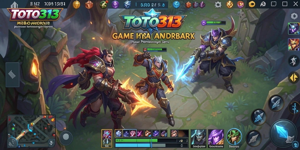 Tampilan menarik dari gameplay MOBA di TOTO313.